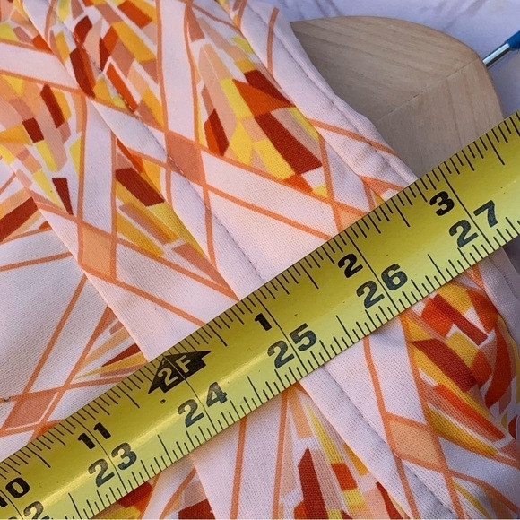 Vintage 60s Roberto Firenze Pastel abstract Collar Top size 12 - Picture 7 of 7